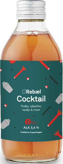Rebæl Vodka, Rabarber, Vanilje & Roser Cocktail
